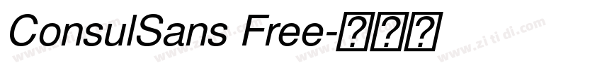 ConsulSans Free字体转换